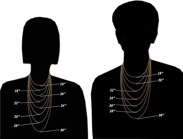 14k Yellow Gold Solid Rope Chain Necklace for Women and Men Jewelry with Lobster Clasp